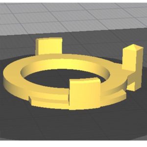 3d print model lvl level chip spintop battle beyblade burst