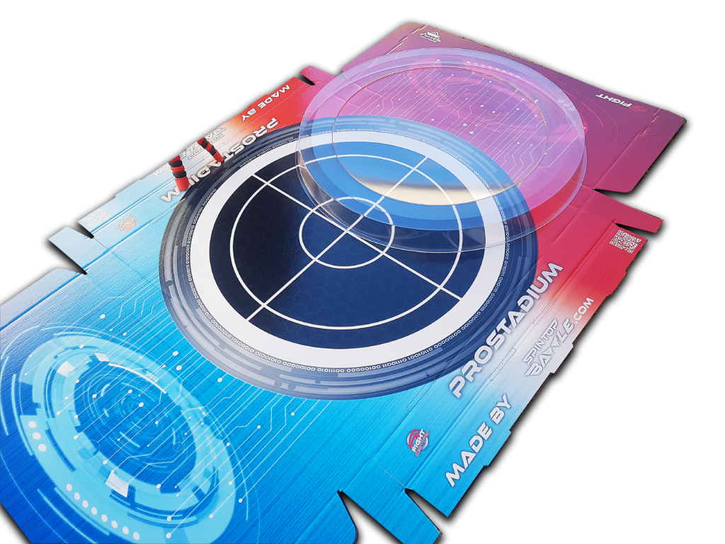 arène prostadium cardboard tapis jeu beystadium big anime beyblade