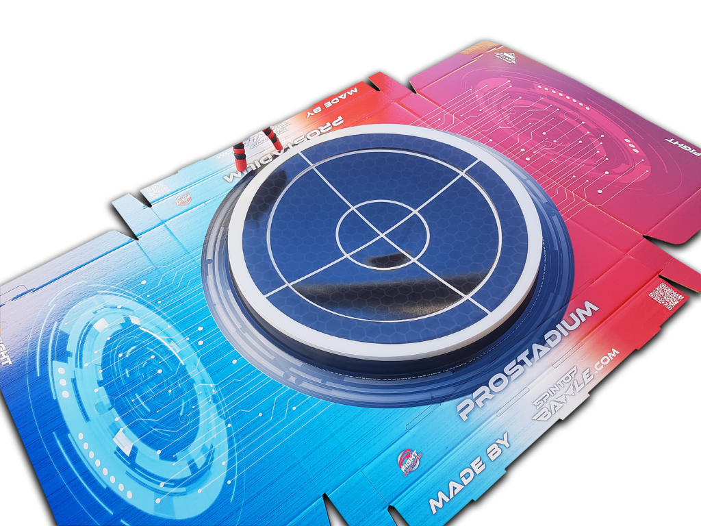 arène prostadium tapis jeu cardboard beystadium big anime beyblade